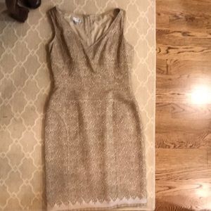 Dress- gorgeous goldish  fabric